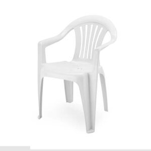 Silla Plástica Con Apoya Brazo